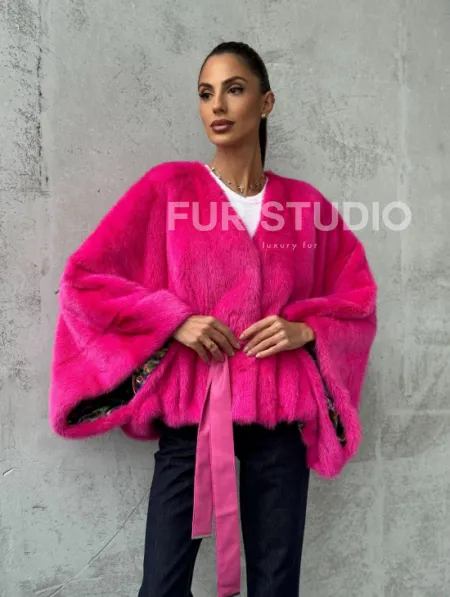 Короткая шуба из меха норки - фото 10