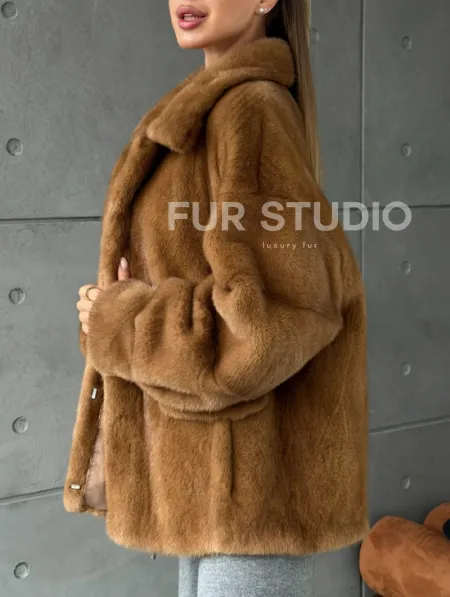 Женская норковая куртка - фото 3