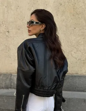 Кожаная куртка в стиле Casual - фото 11