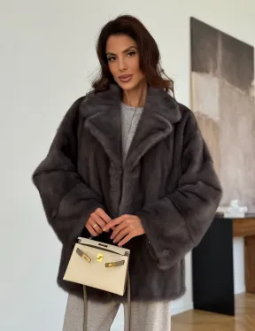 Норковая шуба сапфир - фото 8