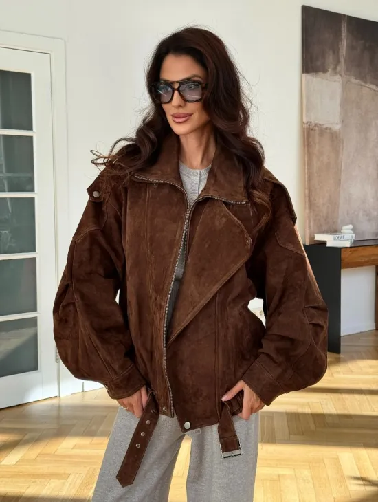 Замшевая куртка женская 2025 - фото 6