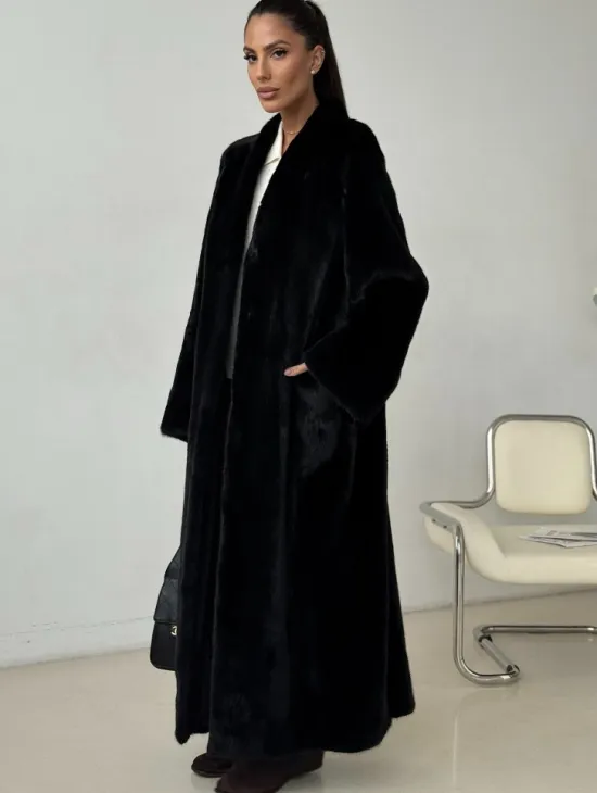 Длинная норковая шуба BLACKGLAMA - фото 3