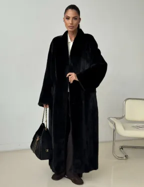 Длинная норковая шуба BLACKGLAMA - фото 12