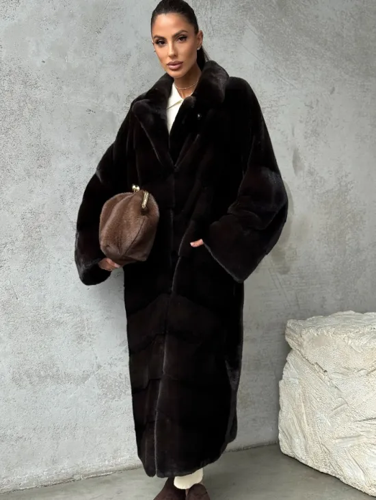 Натуральная норковая шуба - фото 0