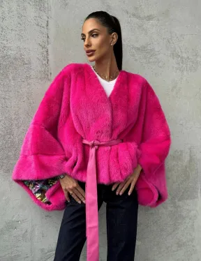 Короткая шуба из меха норки - фото 7