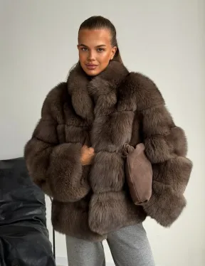 Шуба песцовая под соболь - фото 9