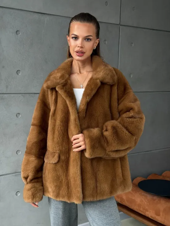 Женская норковая куртка - фото 11