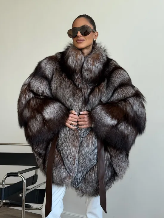 Шуба из лисы - летучая мышь - фото 10