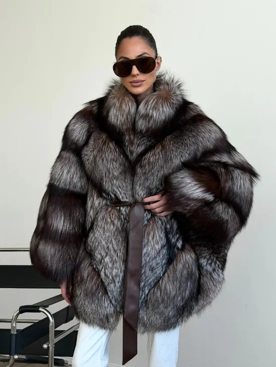 Шуба из лисы - летучая мышь - фото 11