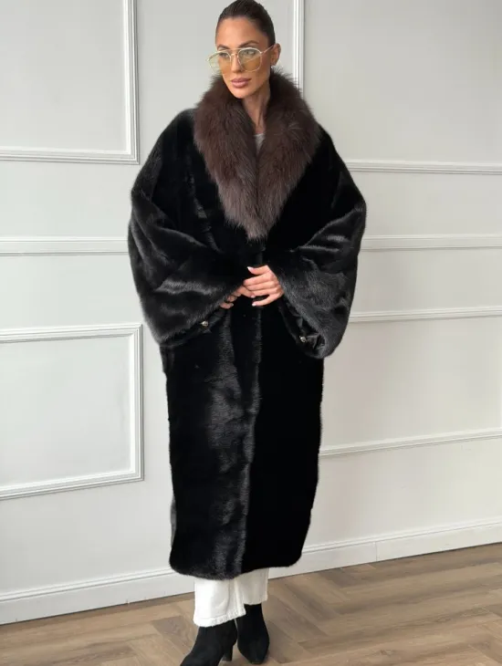 Норковая шуба пальто стиль 