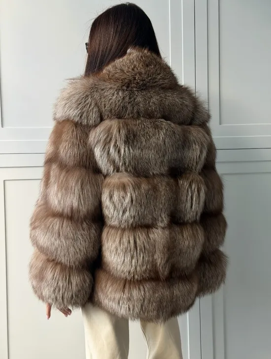 Полушубок из финской лисы - фото 4