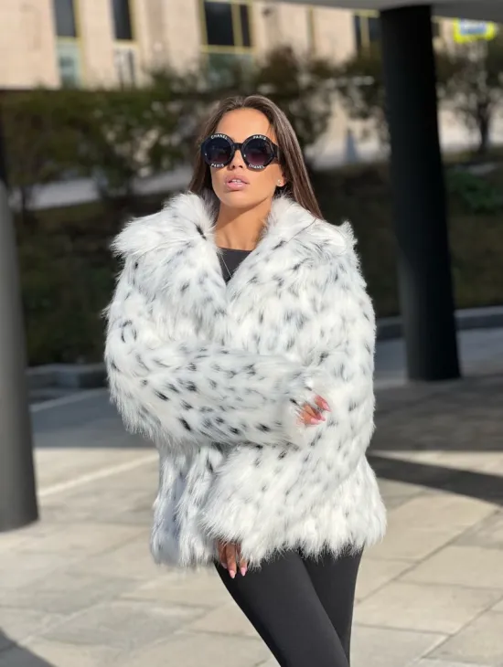 Полушубок из экомеха - фото 1